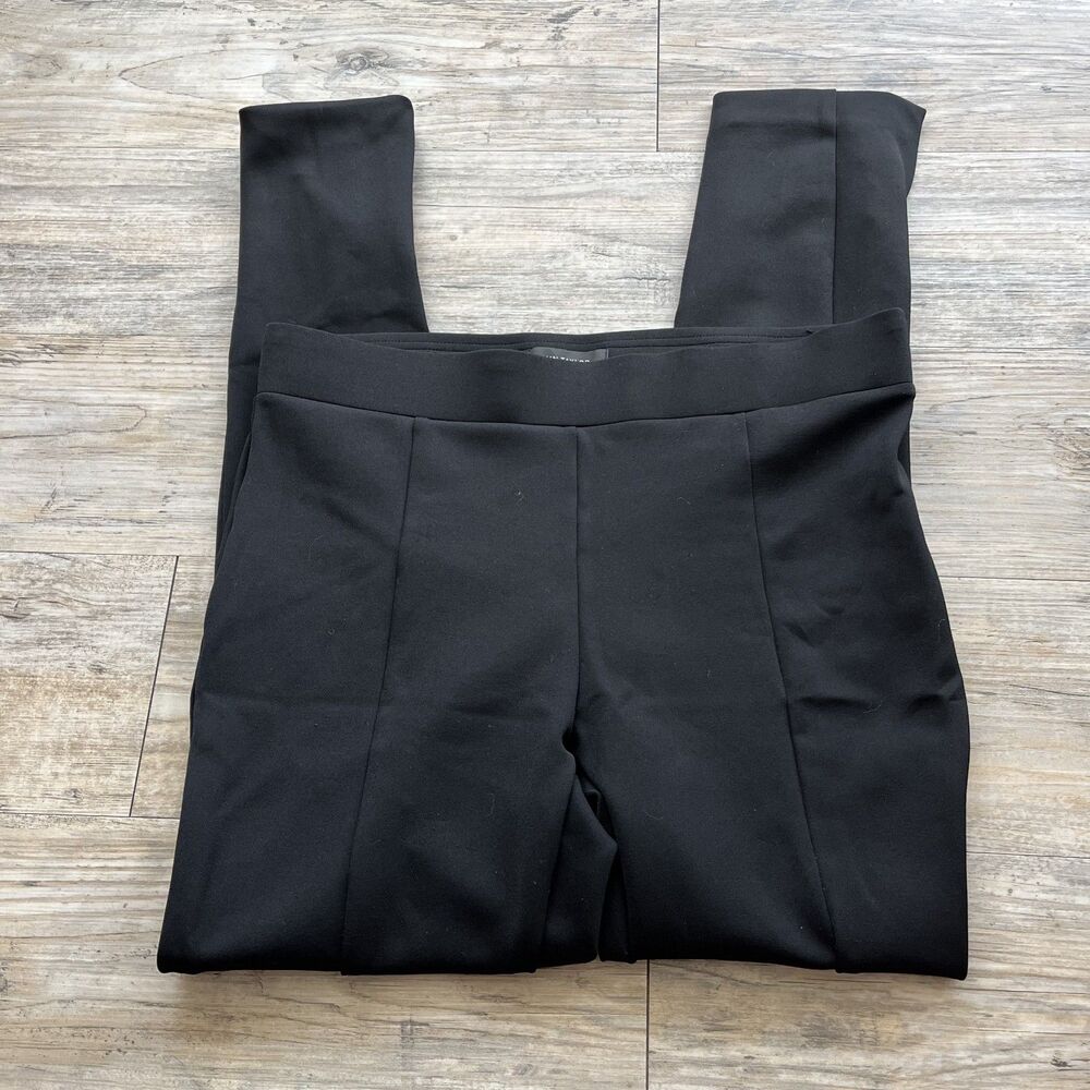 Ann Talyor Straight Leg Dress Pants Women's 8 Medium Slit Black